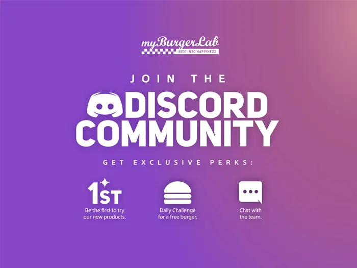 Join the myBurgerLab Discord Community
